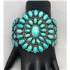 Image 8 : Impressive Vintage Turquoise Cluster Bracelet