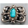 Image 1 : Wonderful Vintage Turquoise Sandcast Belt Buckle