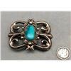 Image 5 : Wonderful Vintage Turquoise Sandcast Belt Buckle