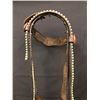 Image 12 : Old Spotted Leather Cowboy Bridle with Crockett Bit