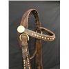 Image 2 : Old Spotted Leather Cowboy Bridle with North & Judd Bit