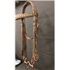 Image 8 : Old Spotted Leather Cowboy Bridle with North & Judd Bit