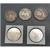 Image 8 : Five Morgan Silver Dollars