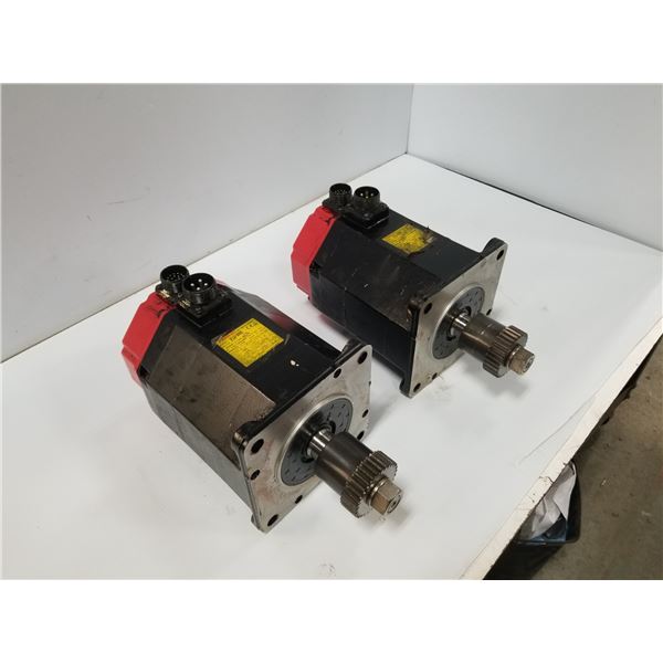 (2) FANUC A06B-0142-B575 AC SERVO MOTOR