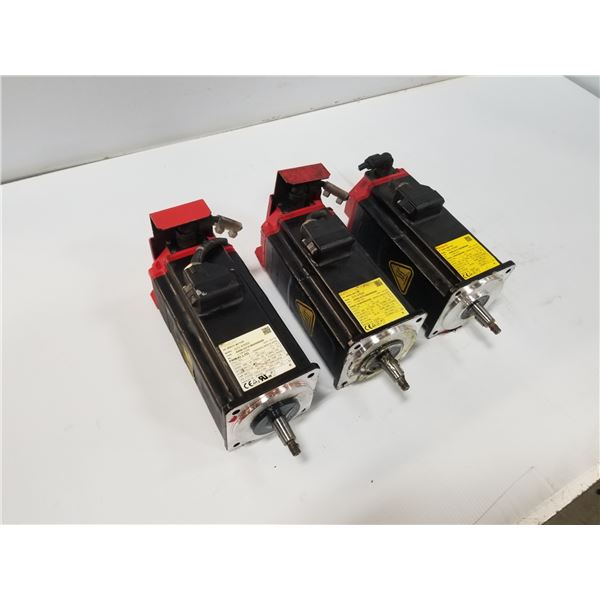 (3) FANUC A06B-0215-B605 AC SERVO MOTOR