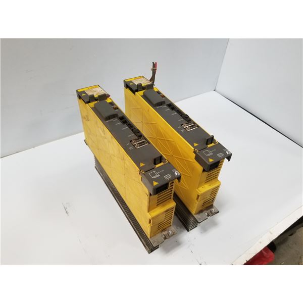 (2) FANUC A06B-6114-H105 SERVO AMPLIFIER (CRACKED HOUSING) *SEE PICS FOR DETAILS*