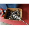 Image 2 : Box of sockets / wrenches with handsaw and thermometer