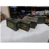 Image 1 : 4 Military metal ammo boxes
