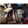 Image 1 : Box and metal tray of tile working tools