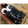 Image 3 : Box of store returned weather stations and electronics