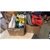 Image 1 : 2 BOXES HOSES, FIRST AID KIT, DIESEL OIL, VEHICLE FLUIDS