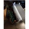 Image 1 : Box of tools with hedger, vacuum and oil heater