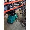 Image 1 : Green kids dinosaur kids ride on push cart and razor scooter
