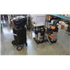 Image 1 : 2 shop vacs and air compressor - as is