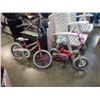 Image 1 : 2 pink kids bikes