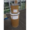 Image 1 : 2 cardboard barrels and lot of plastic bags