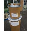 Image 2 : 2 cardboard barrels and lot of plastic bags
