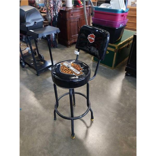 HARLEY DAVIDSON SWIVEL SHOP STOOL