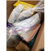 Image 3 : BOX OF DISPOSABLE PLATES, CUPS, STRAWS, CUTLERY