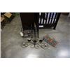 Image 1 : Lot of decorative metal candle holders and more