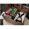 Image 1 : EAGLE FIGURE CLOCK, SUNBEAM MIXER AND HERB PLANTER