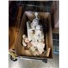 Image 2 : 6 TRAYS OF COLLECTABLES, FIGURES, VINTAGE KITCHEN ITEMS