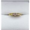 Image 1 : 10KT YELLOW GOLD BABY SIGNET RING SET W/ DIAMONDS W/ APPRAISAL $465