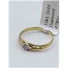 Image 2 : 10KT YELLOW GOLD BABY SIGNET RING SET W/ DIAMONDS W/ APPRAISAL $465