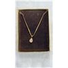 Image 3 : 14K gold necklace with diamond