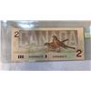 Image 7 : LAST 3 ISSUES OF CANADIAN 2 DOLLAR BILLS 1954, 1974, 1986