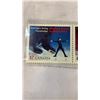 Image 3 : 2001 WORLD FIGURE SKATING CHAMPIONSHIP 2 STAMPS AD 24 KARAT GOLD PLATED MEDALLION