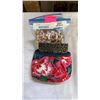 Image 1 : 2 BOXES, TIN, AND BAG OF JEWELLERY
