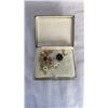 Image 8 : 2 BOXES, TIN, AND BAG OF JEWELLERY