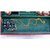 Image 11 : Jewelry box with contents, 4 rings and 2 necklaces