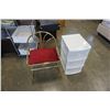 Image 1 : 3 DRAWER PLASTIC ORGANIZER AND BRASS BENCH