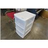 Image 3 : 3 DRAWER PLASTIC ORGANIZER AND BRASS BENCH