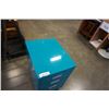 Image 2 : TEAL METAL 3 DRAWER ROLLING