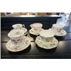 Image 1 : 5 CHINA CUPS AND SAUCER - 2 FOLEY, 2 ROYAL ALBERT AND PARAGON