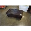 Image 1 : LEATHER LOOK STORAGE OTTOMAN