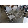 Image 2 : GLASSTOP PATIO TABLE WITH 6 CHAIRS - 2 ARE SWIVEL