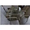 Image 8 : GLASSTOP PATIO TABLE WITH 6 CHAIRS - 2 ARE SWIVEL