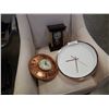 Image 1 : Numbered bombay mantle clock and 2 wall clocks