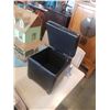Image 3 : Black storage ottoman
