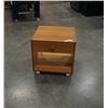Image 1 : PINE ROLLING 1 DRAWER ENDTABLE