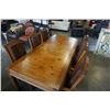 Image 3 : SALEM HOUSE DINING TABLE WITH LEAF AND 6 CHAIRS