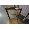 Image 3 : VINTAGE WOOD CHAIR WITH WICKER SEAT