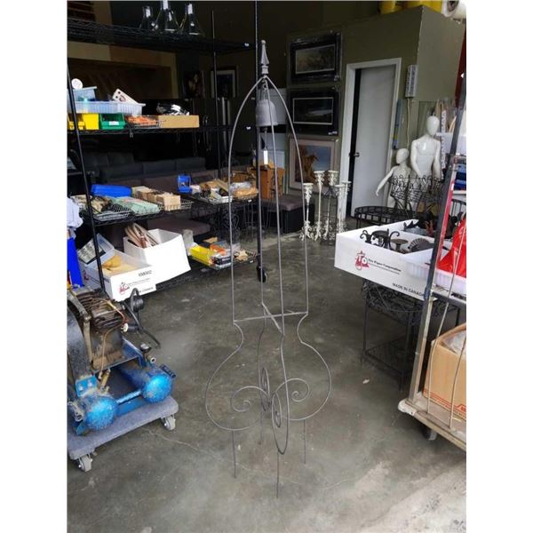 6ft decorative metal wind chime trellis