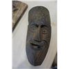 Image 2 : WOOD CARVING, WOOD MASK AND GEMINI PRINT AND TRIPOD