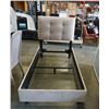 Image 1 : MICROFIBER SINGLE SIZE BEDFRAME WITH DOUGLAS MATTRESS