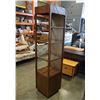 Image 1 : VINTAGE SHELF WITH GLASS SHELVES 77 INCHES TALL
